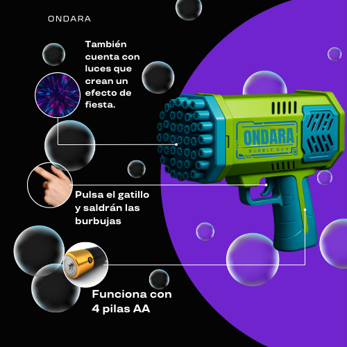 Ondara™ Bubble Gun